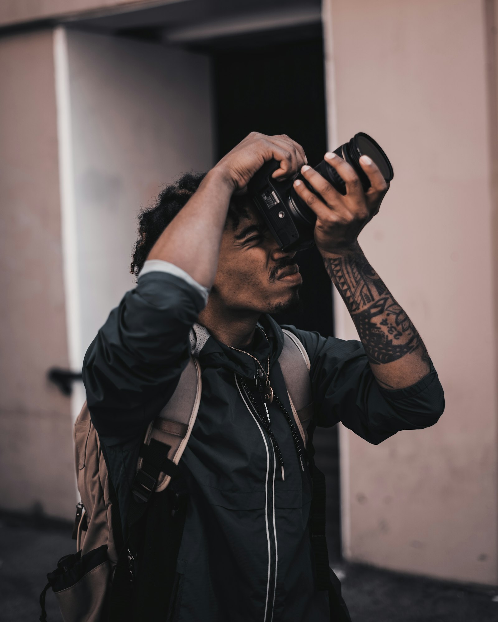Creator filming campaign content